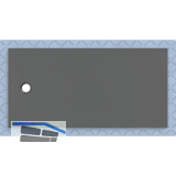 DUF CF30 integr. 180x90cm graphit