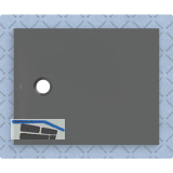 DUF CF30 integr. 100x80cm graphit