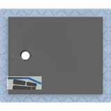 DUF CF30 integr. 110x90cm graphit