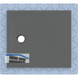 DUF CF30 integr. 90x80cm graphit