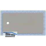 DUF CF30 integr. 160x80cm grau