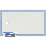 DUF CF30 integr. 170x90cm weiss