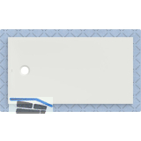 DUF CF30 integr. 150x80cm weiss