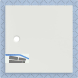 DUF CF30 integr. 120x120cm weiss