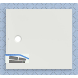 DUF CF30 integr. 110x100cm weiss