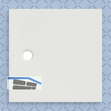 DUF CF30 integr. 100x100cm weiss