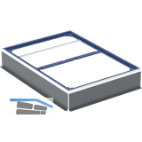 Installationsrahmen, CF30, 140x100 cm