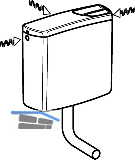 Geberit Splkasten AP140 verschraubt