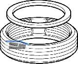 Geberit Reduzierung 1 1/2"x1 1/4"