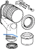 Geberit P-Anschlussgarnitur fr Stand-WC