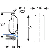 Geberit Siphon f Aufputz Wasch- und