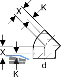 Geberit PE Bogen 45Grad d 40mm