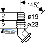 Geberit Winkel-Schlauchtlle