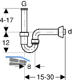 Geberit Rhrensiphon f.WT und Bidet