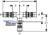 Geberit Mepla T-Stck egal d 26mm