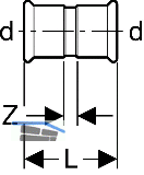 Geberit Mapress C-Stahl Muffe