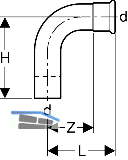 Geberit Mapress C-Stahl Bogen m.einseit.