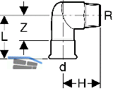 Geberit Mapress C-Stahl bergangsbogen