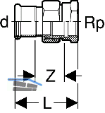 Geberit Mapress C-St. Durchgangsverschr.