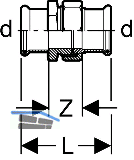 Geberit Mapress C-Stahl Verschraubung