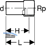 Geberit Mapress C-Stahl Absatzmuffe