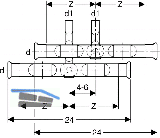 Geberit Mapress C-Stahl Kreuzungs-Paar