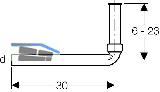 Geberit WT UP Siphon Verlngerung