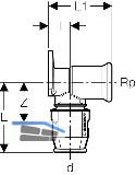 Geberit Anschlusswinkel 90 Grad lang