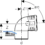 Geberit Bogen PP-MD 87.5G d40