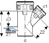 Geberit Abzweig PP-MD 45G d50/32 390230