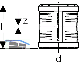 Geberit Doppelsteckmuffe PP-MD d40