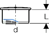 Geberit Muffenstopfen PP-MD d75