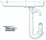 HL126.2/40 Raumsparsifon DN40x6/4' m. Kgel. WG-Anschl. u. Abl.v