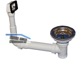 HL15U-90 Ablaufventil 3\&quote; mit berlauf und Anschlussgewinde 6/4\&quote;