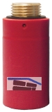 HL42R.MS Baustopfen m. MS-Gewinde 1/2' rot