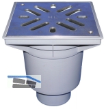 HL606S/1 Perfektabl. DN110 senkr 244x244 mm Kst./226x226mm Niro