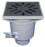 HL606/1 Perfektabl. DN110 senkr 244x244 mm Kst./226x226mm Guss m