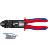 KNIPEX Crimpzange 9721 isolierte Kabelschuhe/-Verbinder 0,5-6 mm�, L=230 mm