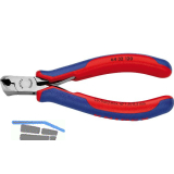 KNIPEX Elektronik-Vornschr�gschneider 6432 DIN 9654 kleine Facette, 2K, L=120 mm