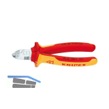 KNIPEX Abisolier-Seitenschneider VDE-isololiert L�nge 160 mm