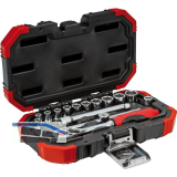 GEDORE RED Steckschl�ssel-Satz 1/4" R4900 mit Umschaltknarre 16-teilig