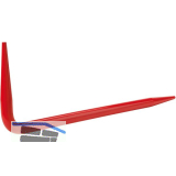 RENNSTEIG Winkeldorn geh�rtet, rot pulverlackiert 400 x 120 x 14 mm