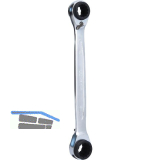 Doppel-Ringratschenschl�ssel 4in1 SW 16 x 17 mm, 18 x 19 mm