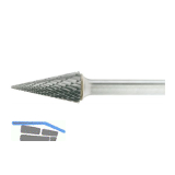 LUKAS HM-Fr�sstift Form M Spitzkegel Kopf � 12 mm L�nge 25 mm Zahnung 3