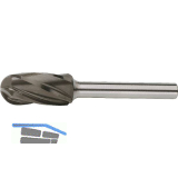 LUKAS HM-Fr�sstift Form C Walzenrund Kopf � 6 mm L 16 mm Zahnung 9 f�r Alu