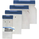 Fl�chenspachtel ( Japanspachtel ) aus Bandstahl mit Griffleiste Breite 100 mm