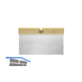 Japanspachtel rostfrei mit Holzgriffleiste Breite 300 mm