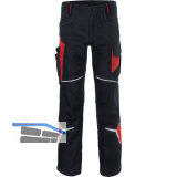 K�BLER Bundhose Bodyforce schwarz/mittelrot 48