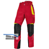 K�BLER Schnittschutzhose Forest rot/gelb S