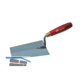 STUBAI Maurerkelle mit 180 mm parallelem Blatt, metallic Heft